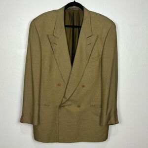 Ermenegildo Zegna Vintage Double-Breasted Blazer Jacket Size 46
